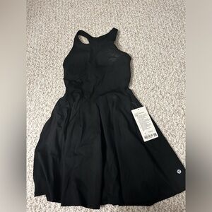 Lululemon Court Crush Tennis Dress - black size 6 new with tags!!